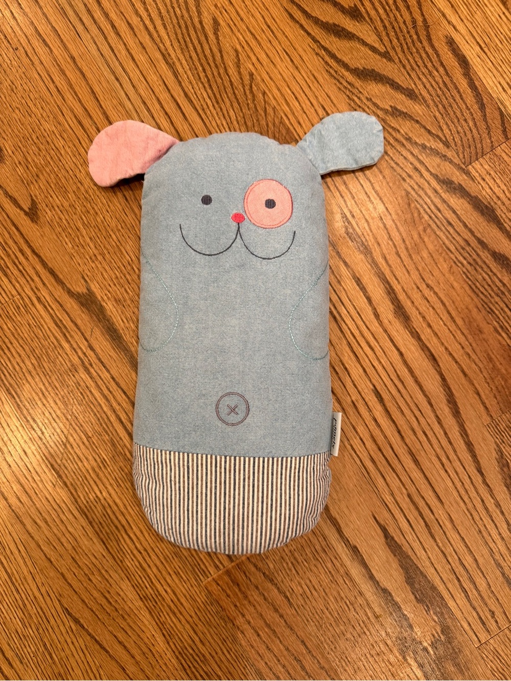 Poyo cotton pillow zipper closure blue dog